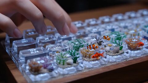 Satisfying Spacial Keyboard Sounds #ai #asmr