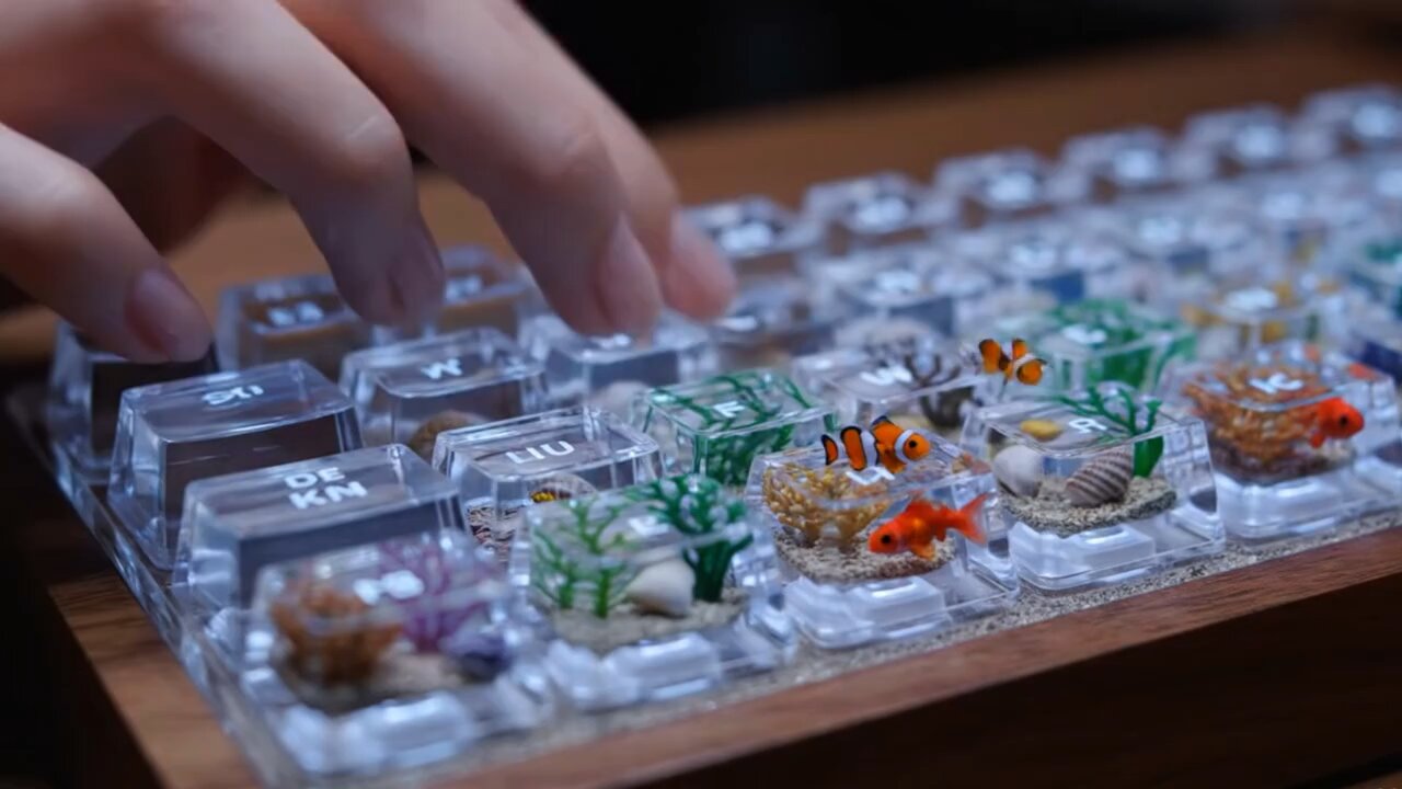 Satisfying Spacial Keyboard Sounds #ai #asmr