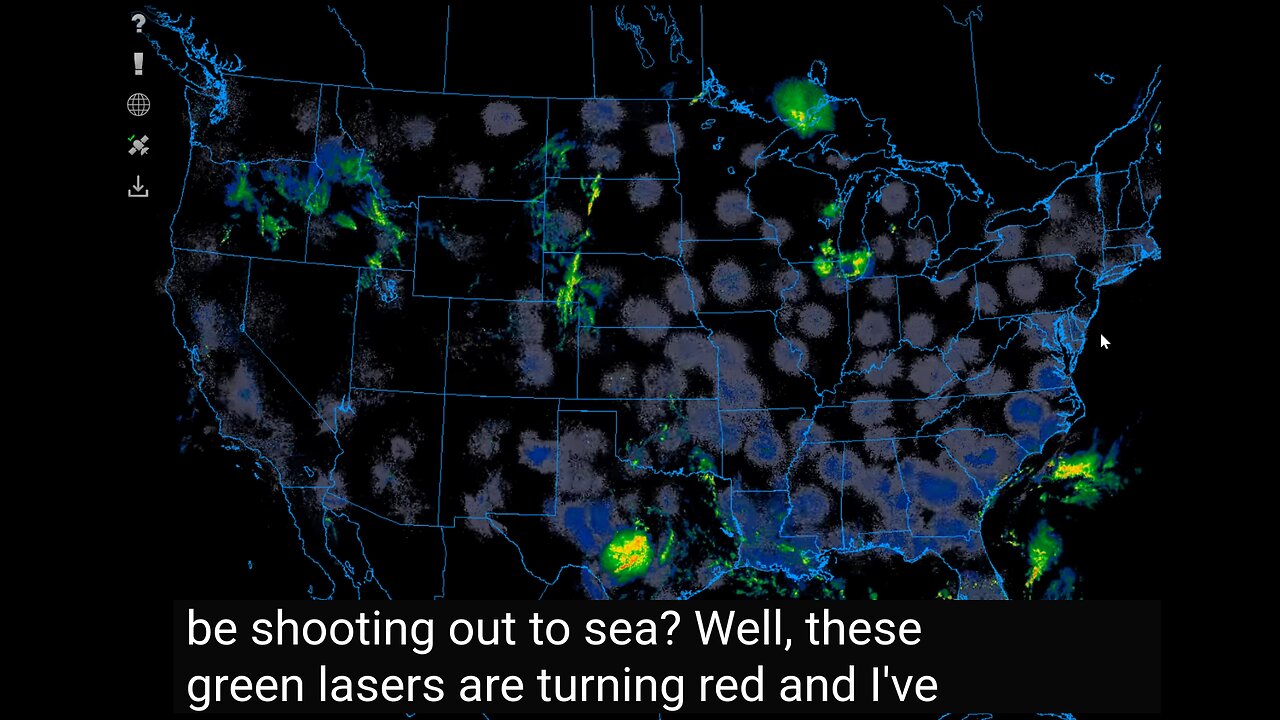 Nexrad USA Map shows RED Lasers Are being Fired out in the Atlantic