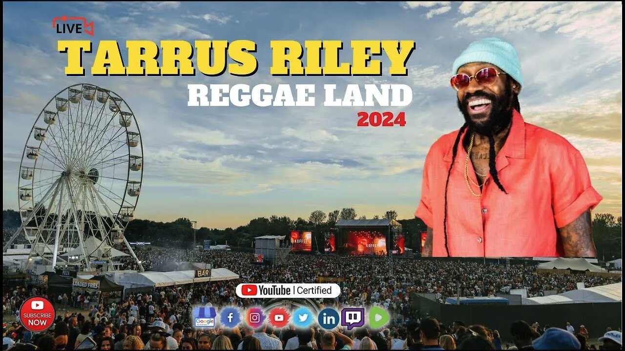 Official YouTube Live Reggae Music: Tarrus Riley at Reggae Land ...