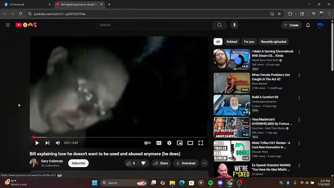 Bill Chaffin on Facebook LIVE shit talking Gary Coleman