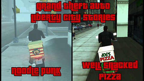 GTA: Liberty City Stories | Side Activities: Jobs – NOODLE PUNK & WELL SNACKED PIZZA DELIVERY JOBS