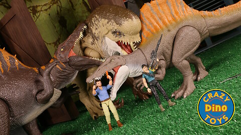 Jurassic World Rebirth Spinosaurus Danger Set Unboxed DREX 2025 Spinosaurus Mattel Dino Toys