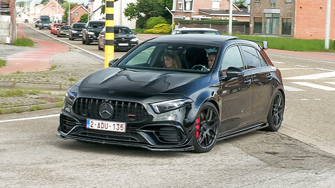 Mercedes A45 S AMG with Decat Milltek Exhaust - LOUD Acceleration Sounds !