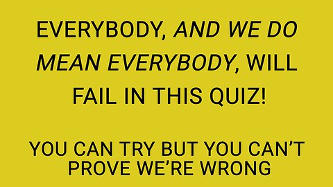 Challenging Knowledge Quiz