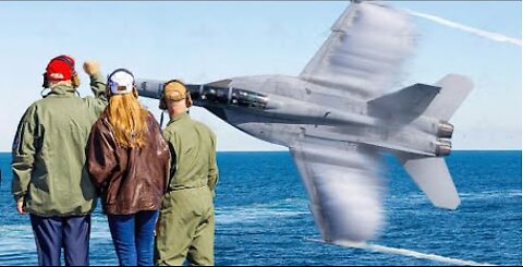 US Navy Shows Off Insane Maneuvers in Front of Trump