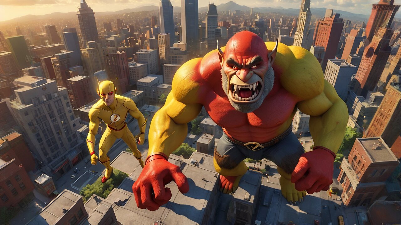 Reverse Flash vs. The Giant Trolls