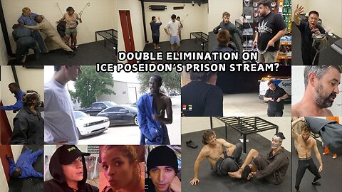 DOUBLE ELIMINATION ON ICE POSEIDON'S PRISON STREAM? #iceposeidon #ac7ionman #kickstreaming