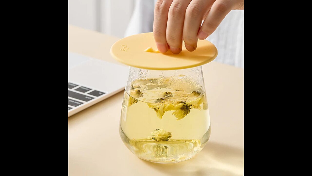 Universal Multi-Functional Dustproof And Leakproof Silicone Cup Lid