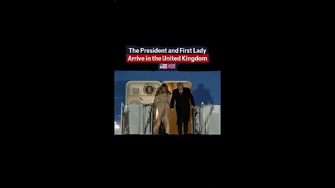The U.S President and First Lady Land in the United Kingdom 🇺🇸🇬🇧