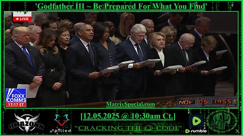 "CRACKING THE Q-CODE" ~ 'Godfather III ~ Be Prepared For What You Find'