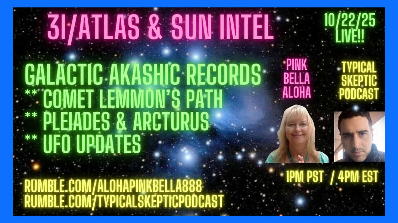 3I/Atlas & Sun Intel – Galactic Akashic Records - Pink Bella Aloha - Typical Skeptic # 2257