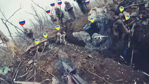 Extremely Intense Close-Range Combat Footage Caught on Russian Camera