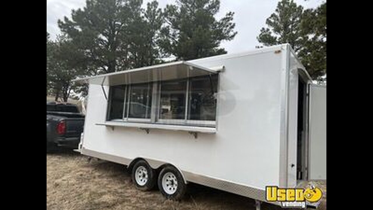 2023 16' Kitchen Food Concession Trailer with Fire Suppression System for Sale in Colorado!