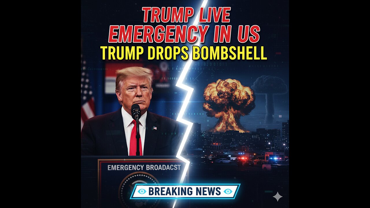 🚨 Trump LIVE: EMERGENCY in the U.S. — Drops Absolute BOMBSHELL on America! 🇺🇸