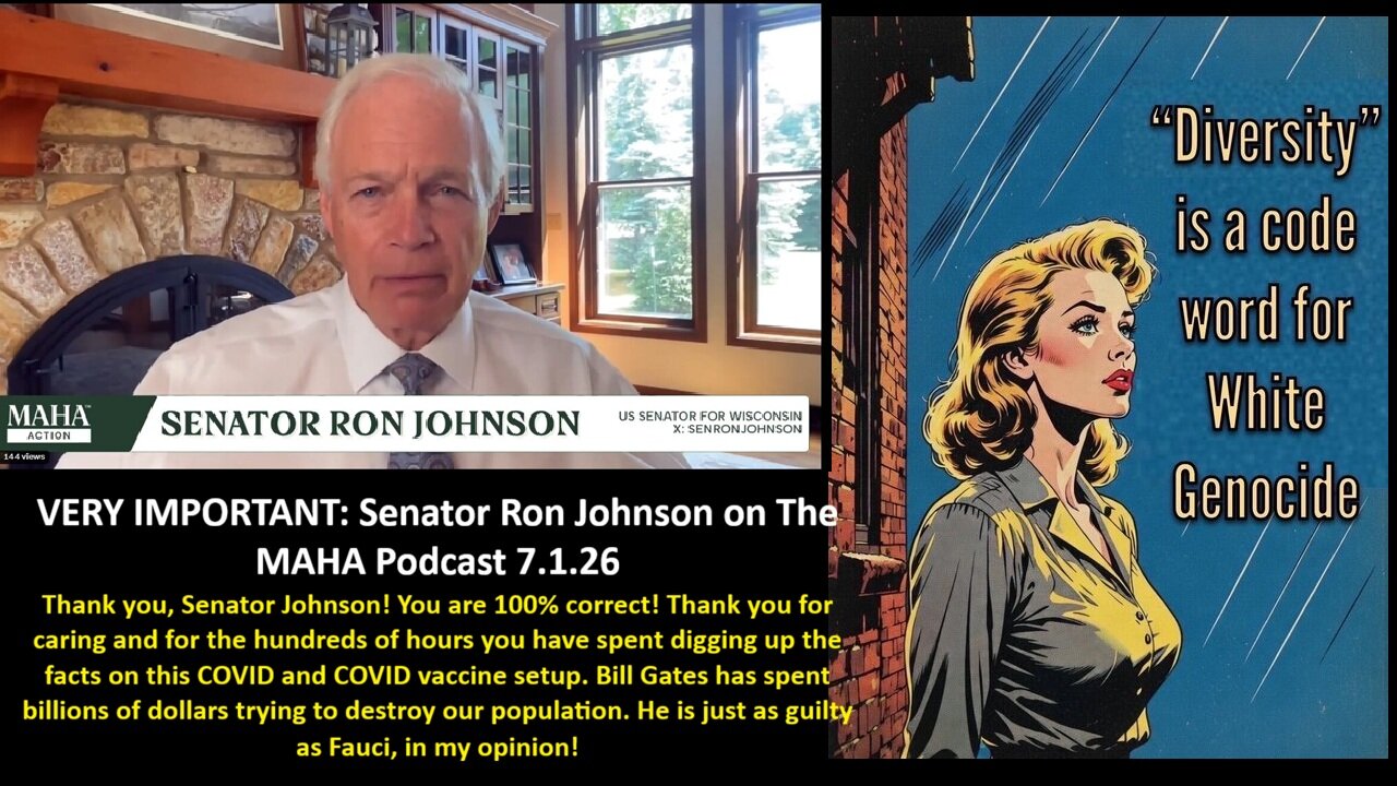 VERY IMPORTANT: Senator Ron Johnson on The MAHA Podcast 7.1.26