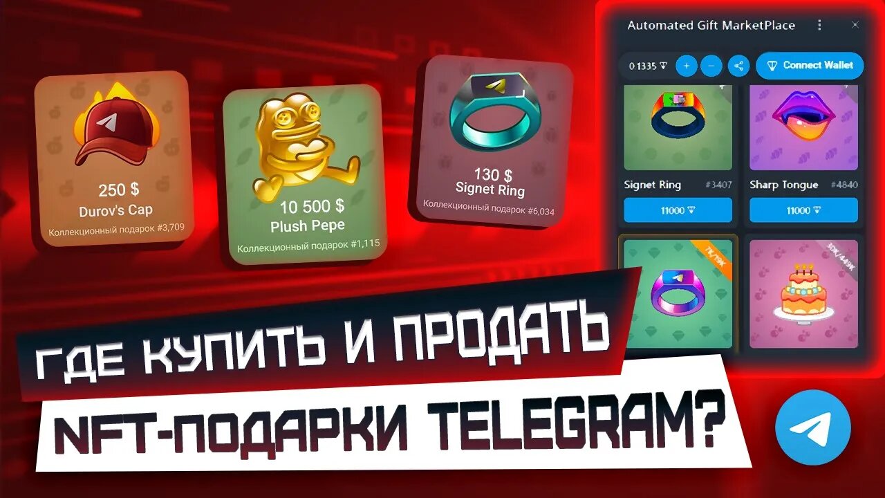Где купить и продать свои NFT-подарки Telegram безопасно_ Как заработать на NFT-подарках Телеграм_