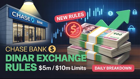Chase Bank’s Iraqi Dinar Exchange Rules 🚨 $5M $10M Daily Limits Breakdown