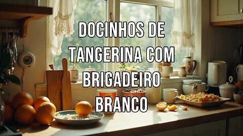 Docinhos de Tangerina com Brigadeiro Branco!