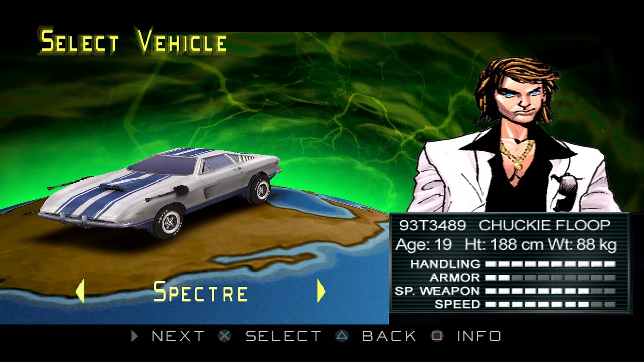 Twisted Metal - Head-On - Route B Spectre (Chuckie Floop) Playthrough