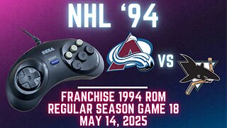NHL '94 Franchise League (1994) - Avalanche (jackandjose) at Sharks (Len) {Genesis} - Game 18