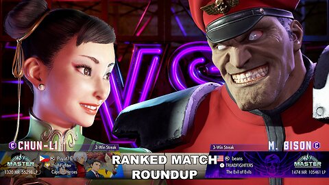 Kuya Kalbo SF6 Ranked Match Roundup. Chun Li Master Rank [Hori Fight Stick]