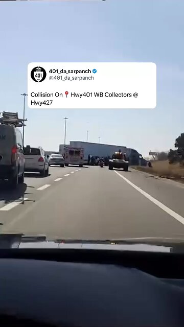 Hwy 401 Accident Toronto
