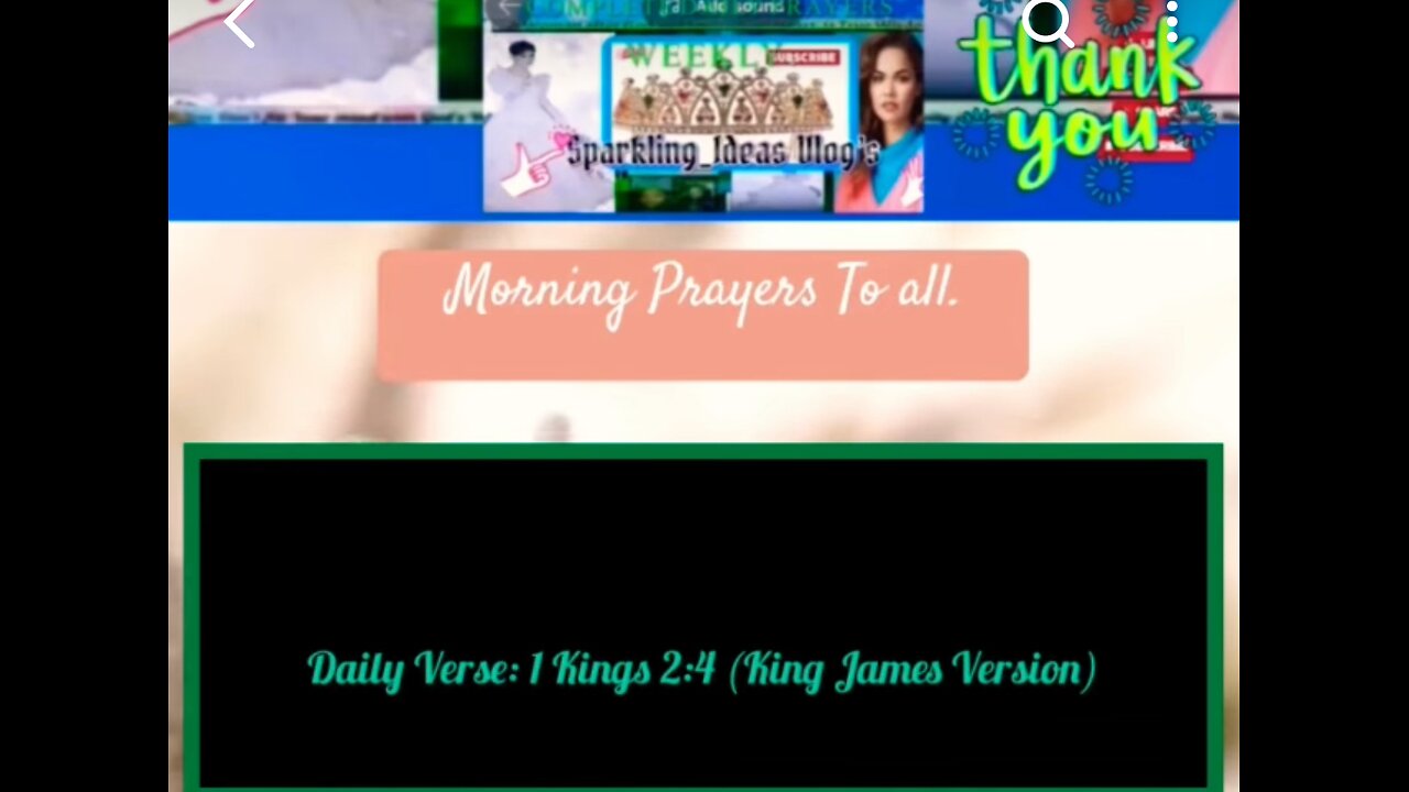 (Morning Prayers) Daily Verse: 1 Kings 2:4 (King James Version)