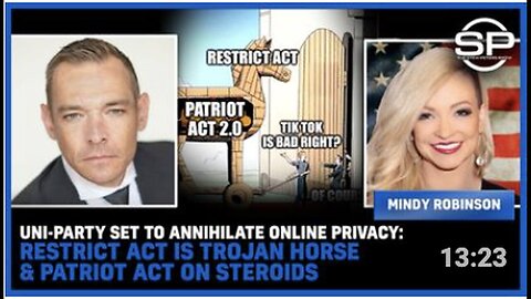 "Uni-Party's PLAN to DECIMATE Online Privacy: RESTRICT Act as a Digital Patriot Act on Steroids"