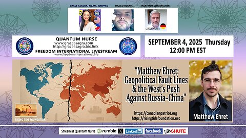 MATTHEW EHRET - Geopolitical Fault Lines & the West’s Push on Russia-China
