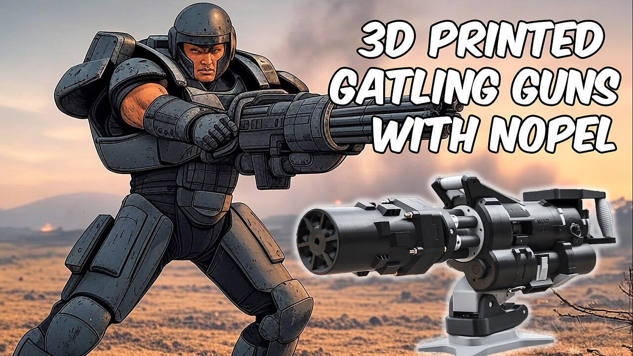 3D Printed Gatling Guns with Nopel | 3DPGP EP30