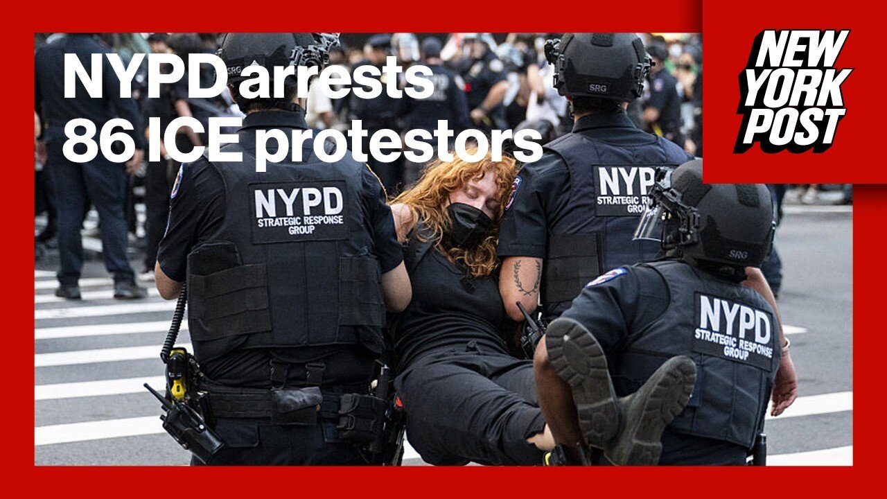 Anti-ICE demonstration in NYC results in clashes between cops and protestors