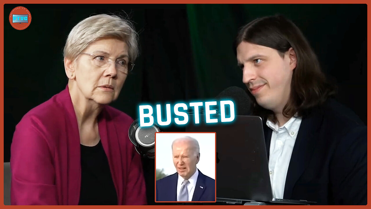 Warren LAUGHS When Lib Podcaster Busts Her for Lying About Joe BIden Mental Decline