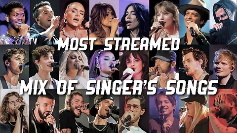 TOP FAMOUS SINGERS IN ONE SONG | MOST STREAMED - Live Performance | Epic Music Mashup