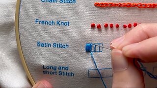 Embroidery (Lesson 5): Satin Stitch