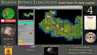 Sid Meier's CivNet | 1995 | PC Game | Warlord | Random Map | Egyptian - Episode #4 | Longplay