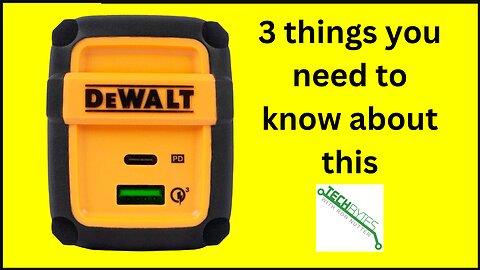 3 Things to know about the DEWALT Heavy Duty 49.5W Dual USB & USB C Charger Block