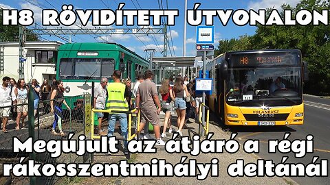 2025.08.18. Gödöllői HÉV vágányzár. Megújult az átjáró a régi rákosszentmihályi vonal kiágazásánál.