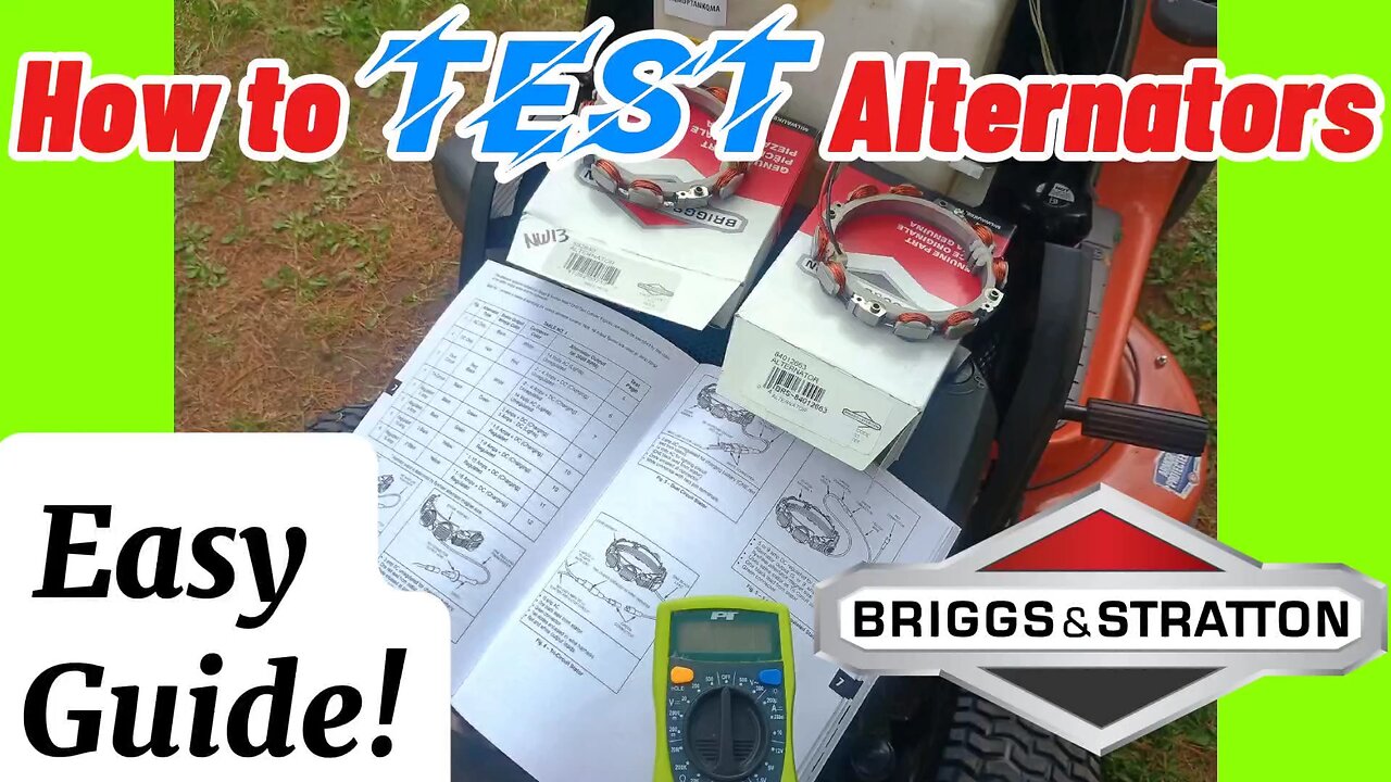 How to Identify & Test Briggs & Stratton Alternators (Single Circut, Dual Circuit, Regulated, etc.)
