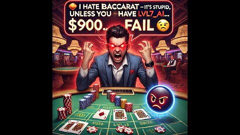 🎲 I Hate Baccarat – It's Stupid, Unless You Have LVL7_AI... $900... FAIL 😤