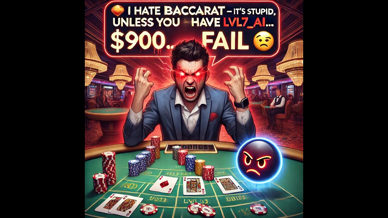 🎲 I Hate Baccarat – It's Stupid, Unless You Have LVL7_AI... $900... FAIL 😤