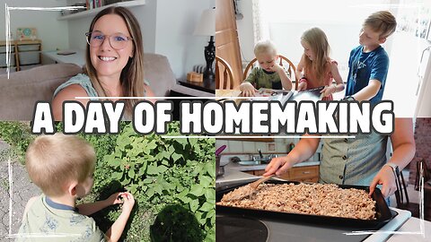 DAY IN THE LIFE HOMEMAKING | GARDEN TOUR, BAKE WITH ME, & AMAZON PRIME DAYS!
