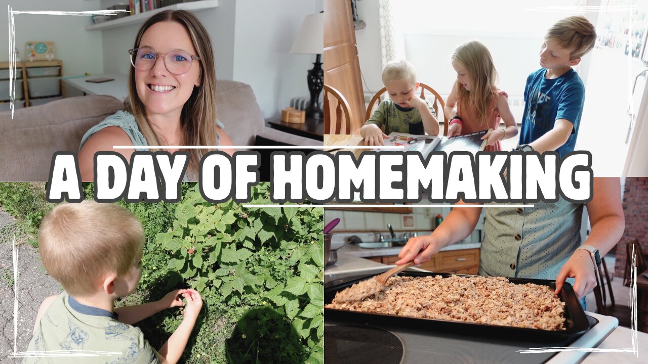 DAY IN THE LIFE HOMEMAKING | GARDEN TOUR, BAKE WITH ME, & AMAZON PRIME DAYS!
