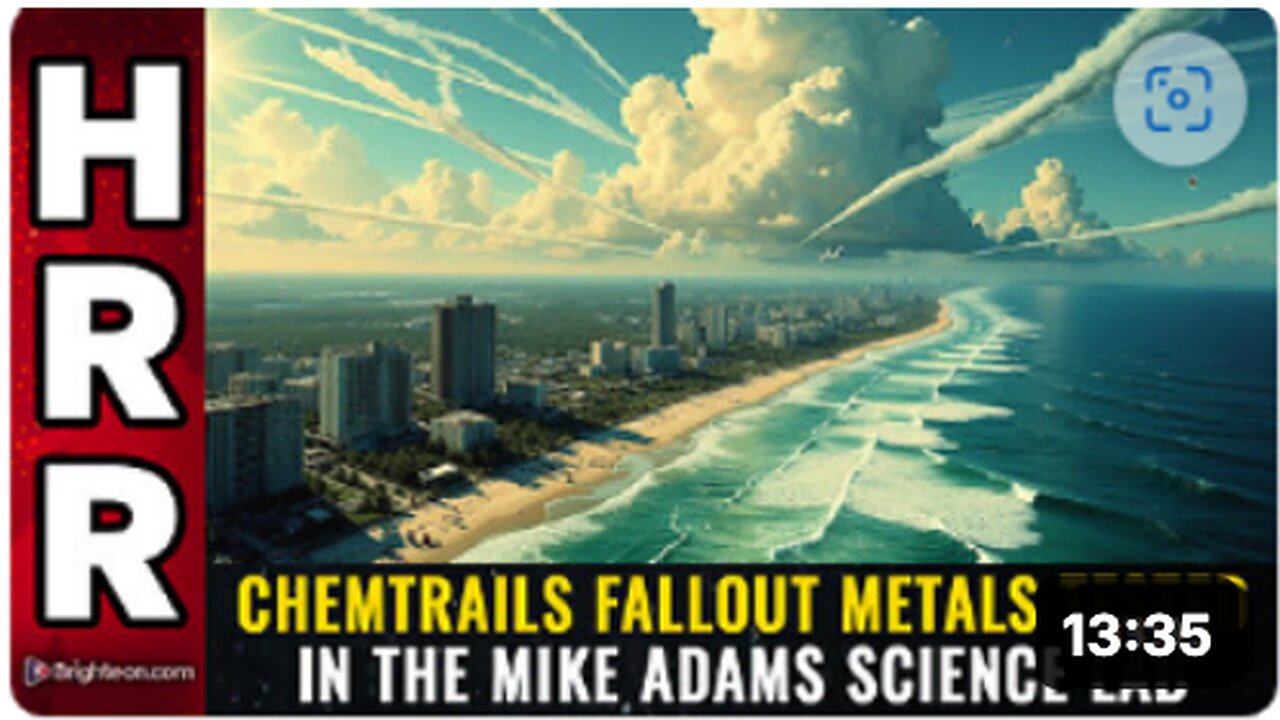 Chemtrails FALLOUT metals tested in the Mike Adams science lab