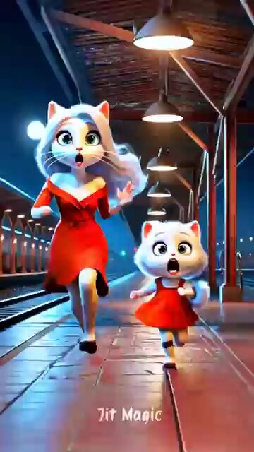 female ghost in railway station