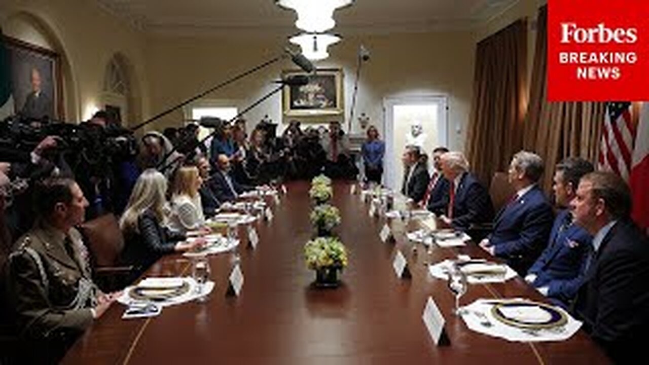 📌Trump takes questions while hosting Italy's Meloni in Cabinet Room