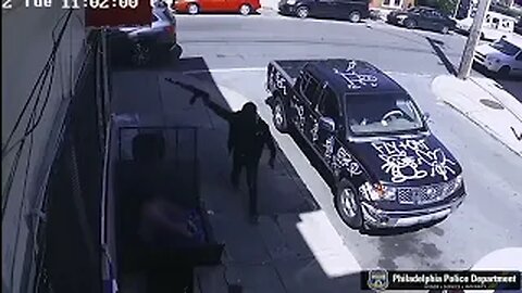 Philadelphia Young Black Male Robs Passerby With a AK 47