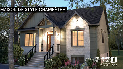 Visite 3D | Plan Toundra – Plan de maison d’inspiration champêtre | Dessins Drummond