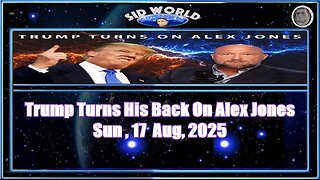Trump Turns His Back On Alex Jones