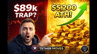 Bitcoin STUCK at $89k! Gold Smashes $5,200 + Tether's USAT Launch 🚨